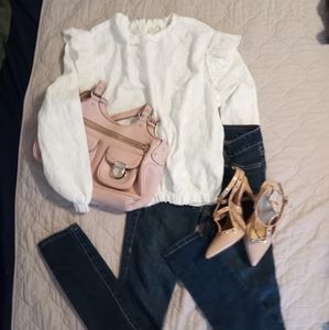 Lace White Blouse